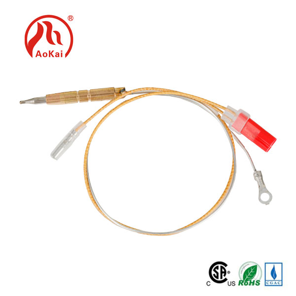 Sensor Flame Thermocouple Wire Kuningan kanggo Oven Gas